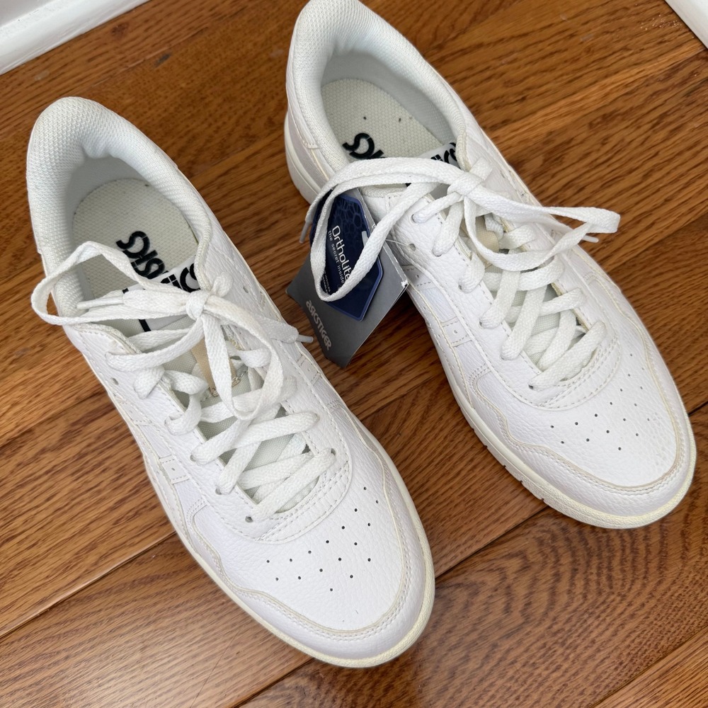 Asics Japan S White Leather Low Top Sneakers 1192A147 Womens 8.5 - Picture 3 of 6